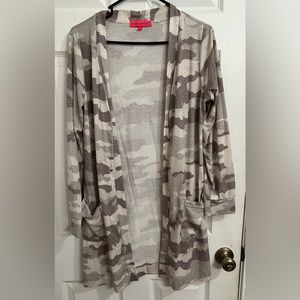 Simply Southern size L/XL camo cardigan